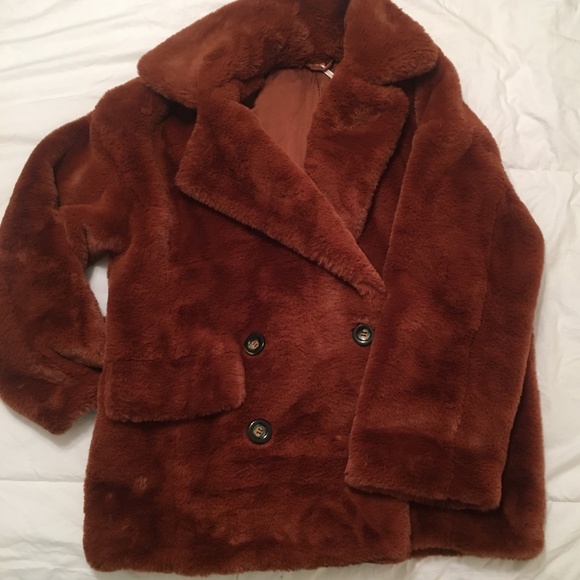 Free People Kate Faux Fur Coat - NEW! - Picture 4 of 5